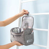 Durable Material Travel Size Zipper Closure Toiletry Bag 1pc