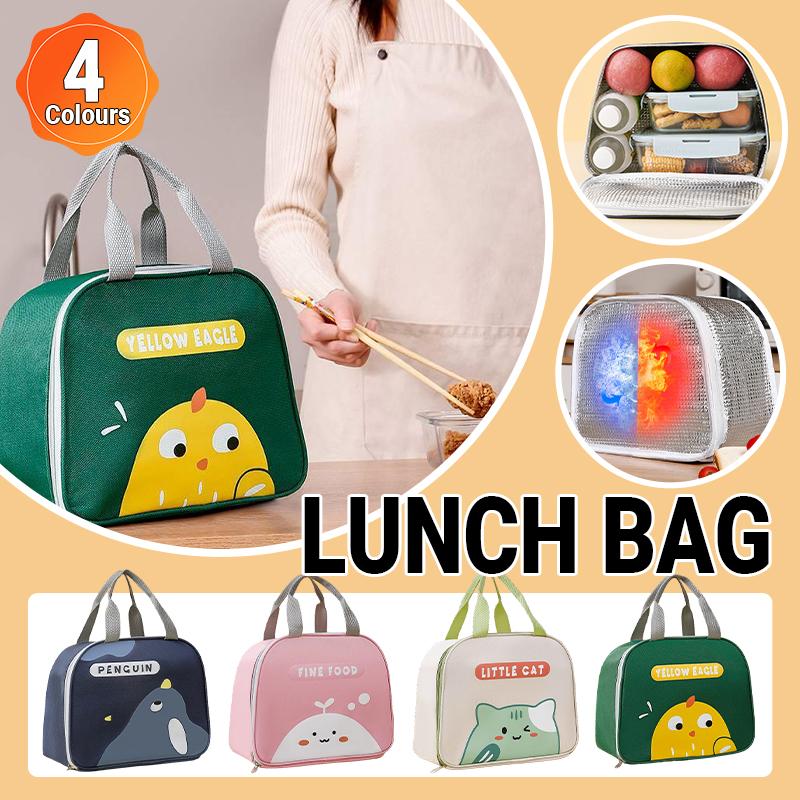 Cute Cartoon Lunch Bag Reusable Insulated School Lunch Box Cooler Tote Boy Girl