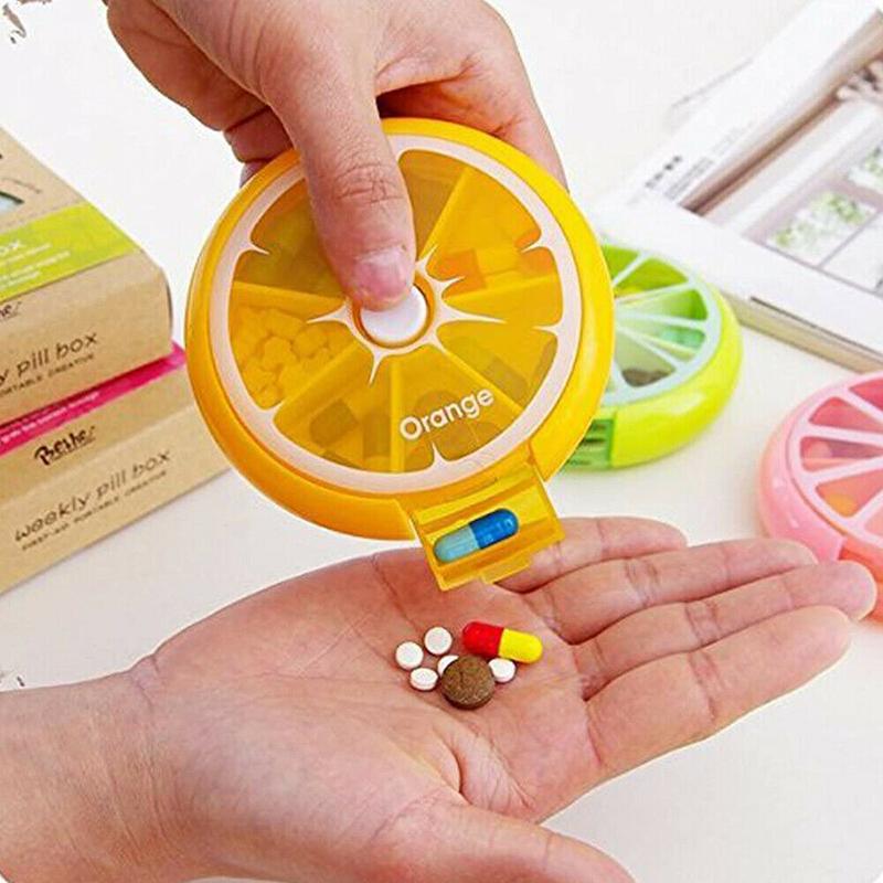 Weekly 7 Day Pill Organiser Case Box 3Colours 1PC