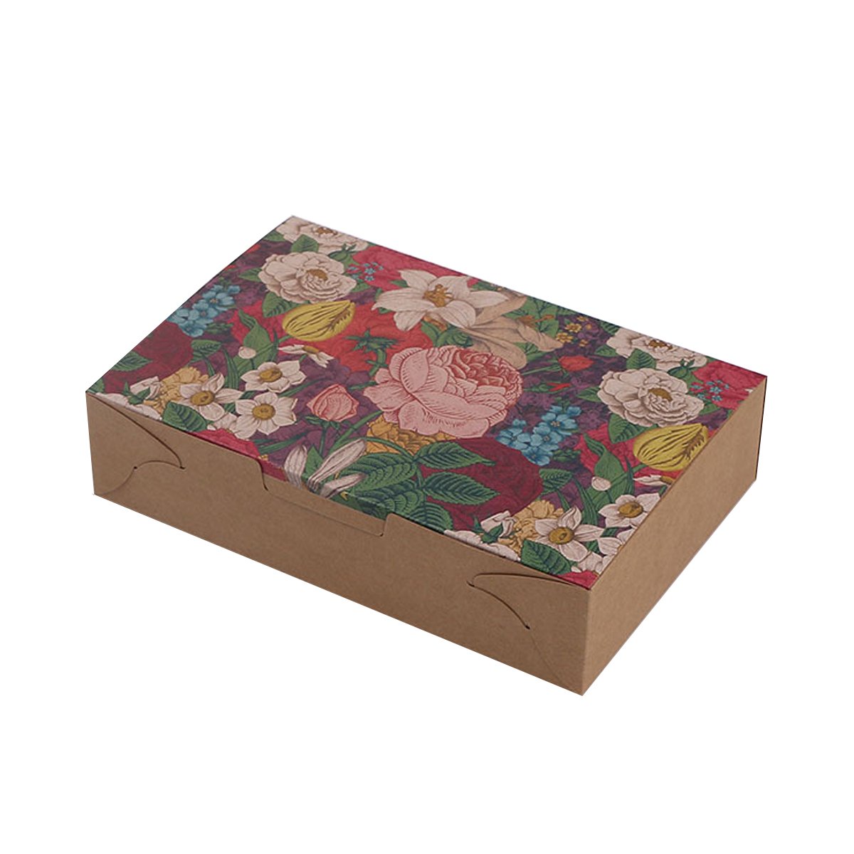 25PCS Kraft Paper Moon Cake Cookie Hand  Packaging Box