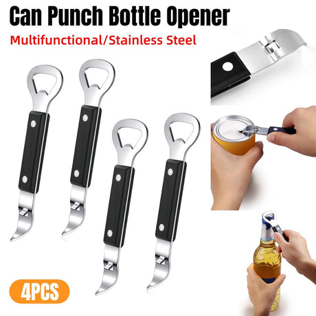 Stainless Steel Bottle Openers 4PCS