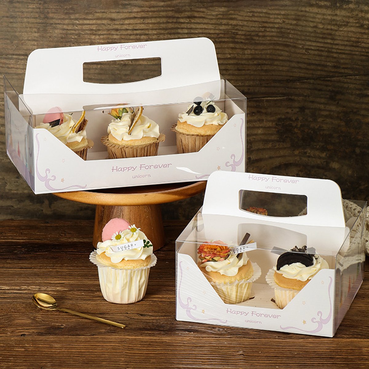 10PCS Clear Cake Box Baking Packaging