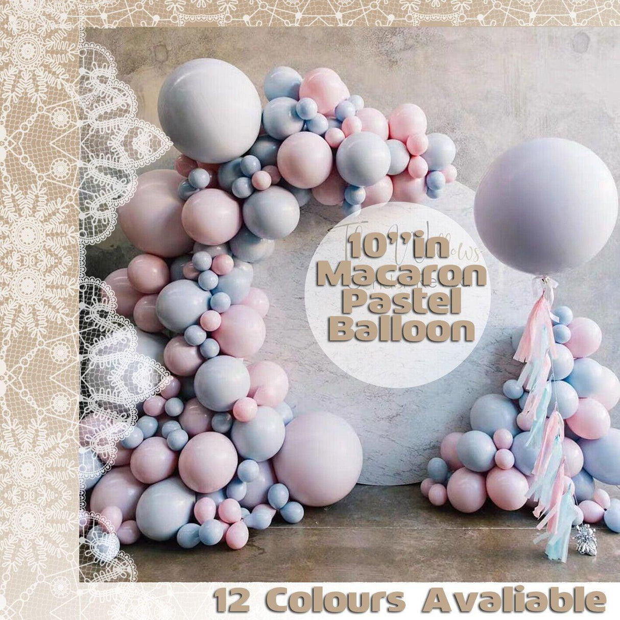 10/100PCS Macaron Large Latex Balloons