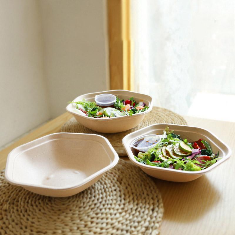 Modern Dining with Eco Hexagonal Salad Bowls