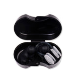 Waterproof Silicone Swimming Earplug Set  Soundproof Earplugs with Nose Clip Black 1 Pair of