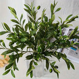 5PCS Fake Olive Leave With Fruit