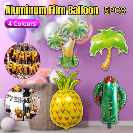 5PCS Colourful Aluminium Foil Balloons