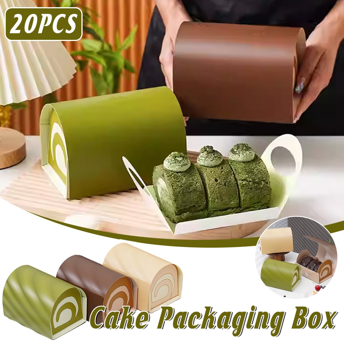 Baking Boxes for Cake Roll 20PCS