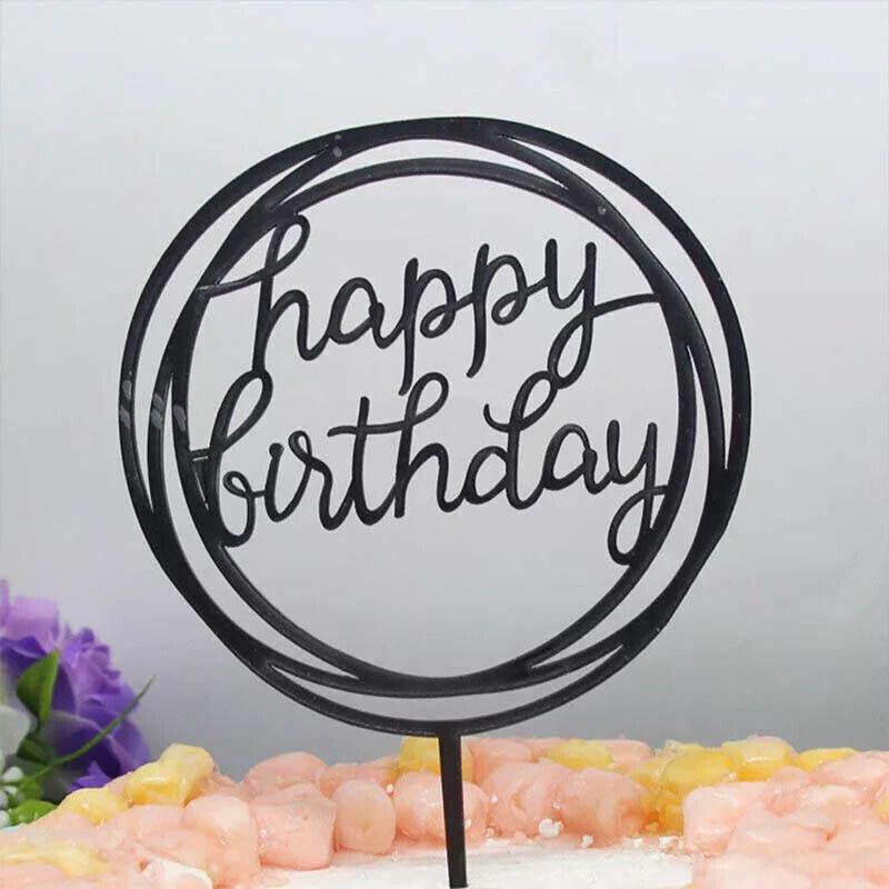 Cake Topper Card Party Decor Supply 1PC