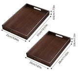 Japanese Style Bamboo Tea Tray Walnut Color Simple Household