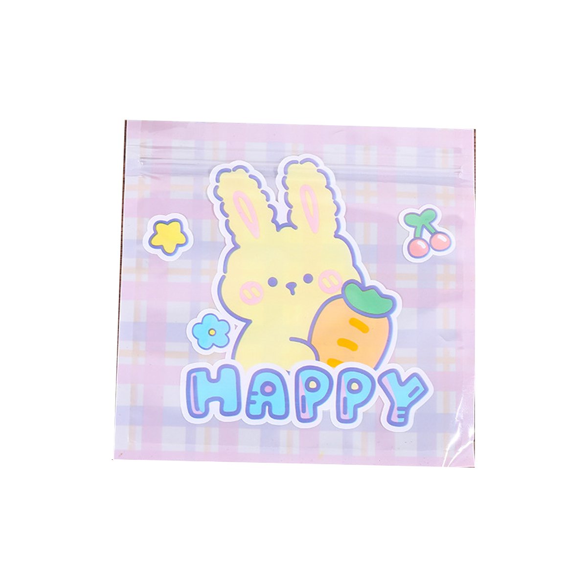 These cute cartoon Ziplock bags are perfect for keeping your snacks, candies, and cookies fresh and secure. 