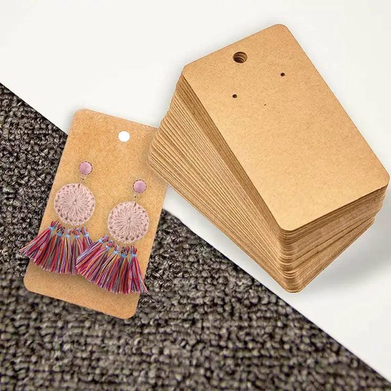 Cardboard Earring Display Cards 100PCS