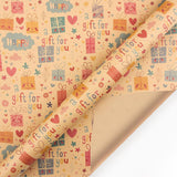 Kraft Paper Valentine's Day Birthday Gift Wrapping Paper
