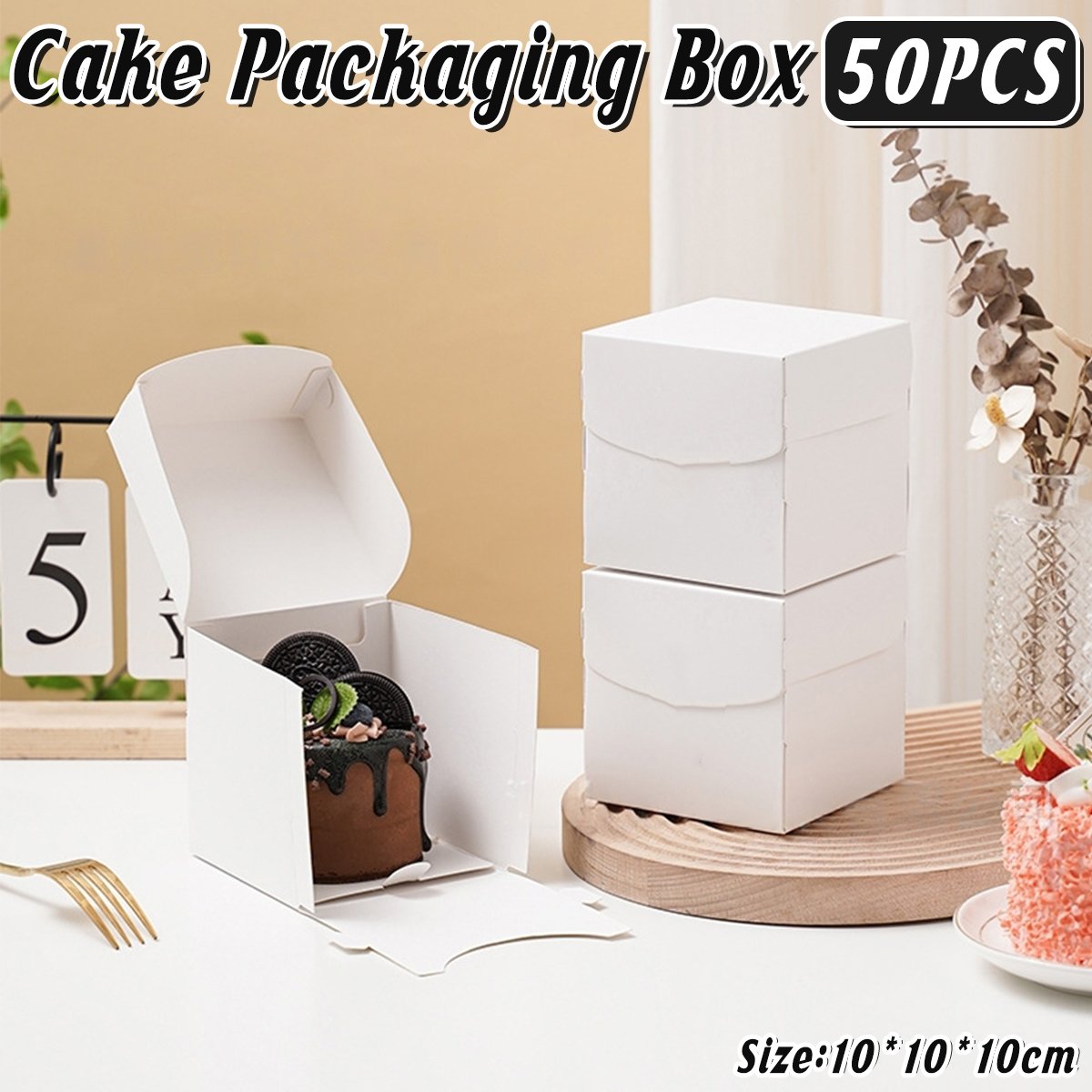 3 Inch Mousse Cake Packing Box 50PCS