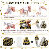 Surprise Money Box Black Gold Birthday Party Decoration Atmosphere Layout Props