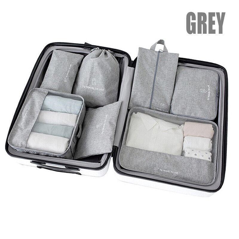 Packing Cubes Travel Pouches Storage Bag 7PCS