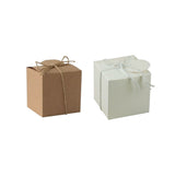 Rustic Kraft Paper Wedding Favour Gift Boxes with Jute String 100pcs