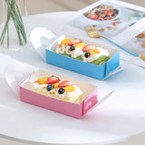 Cake Roll Boxes PET Plastic Swiss Roll Packaging 20PCS