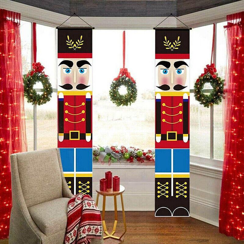 Door Banner Couplet Christmas Decoration 4Styles 1 Pair