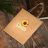 Durable Kraft Paper Sunflower Gift Boxes for Jewelry Packaging 50pcs