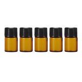 Amber Glass Bottle Essential Oils 5PCS