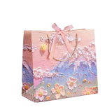 High-Quality Paper Oil Painting Gift Paper Bags Set 10PCS