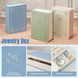 Creative Jewelry Box Earrings Ring Necklace Collocative Book PU