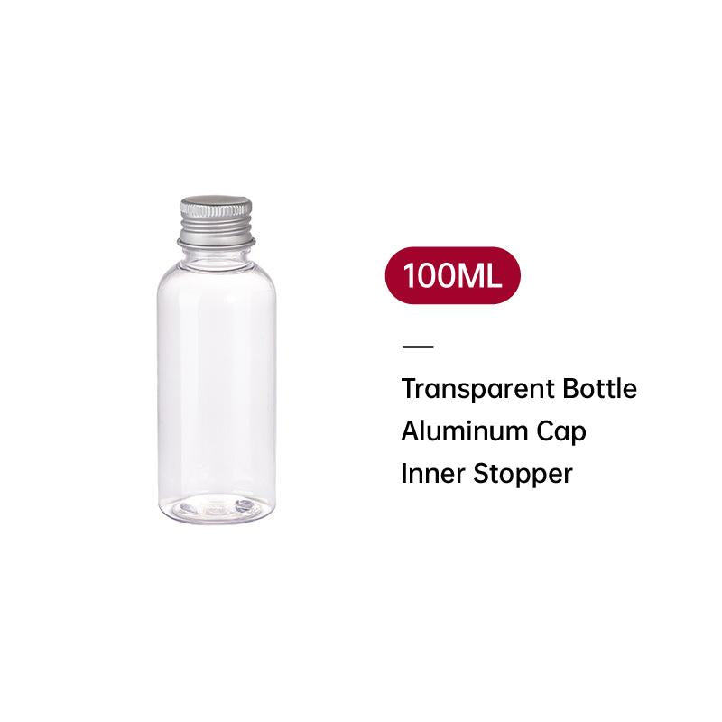 High-Quality PET Plastic Bottles with Aluminum Caps for Cosmetics 20pcs