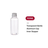 High-Quality PET Plastic Bottles with Aluminum Caps for Cosmetics 20pcs