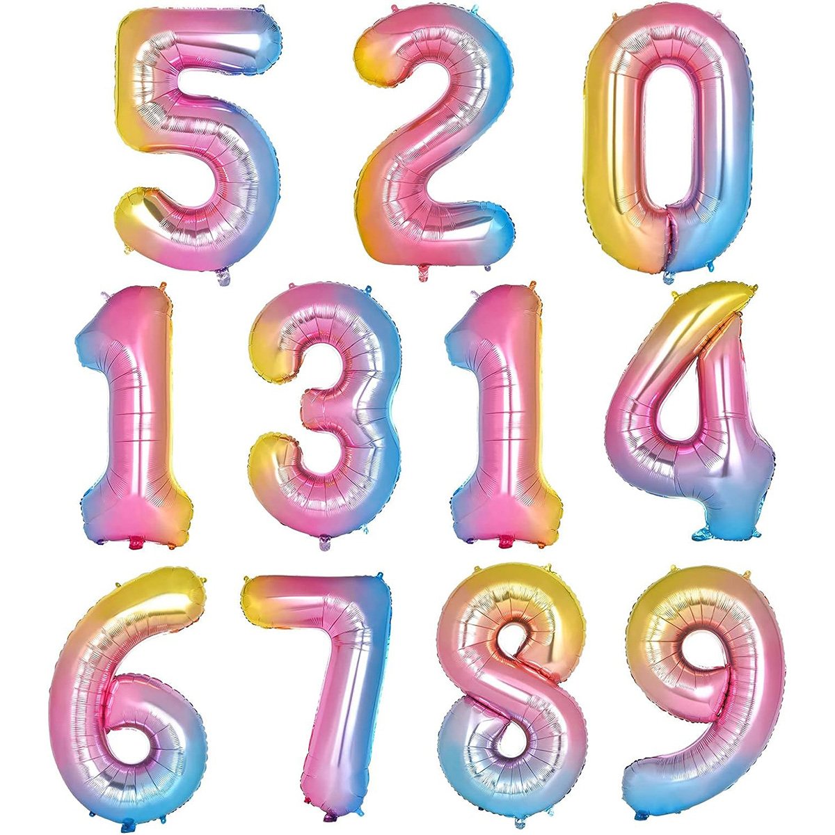 0-9 Number Foil Balloons 1 piece