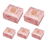 Add a touch of vintage elegance to your jewelry presentation with this 5-Piece Set of Pink Velvet Jewelry Boxes. 