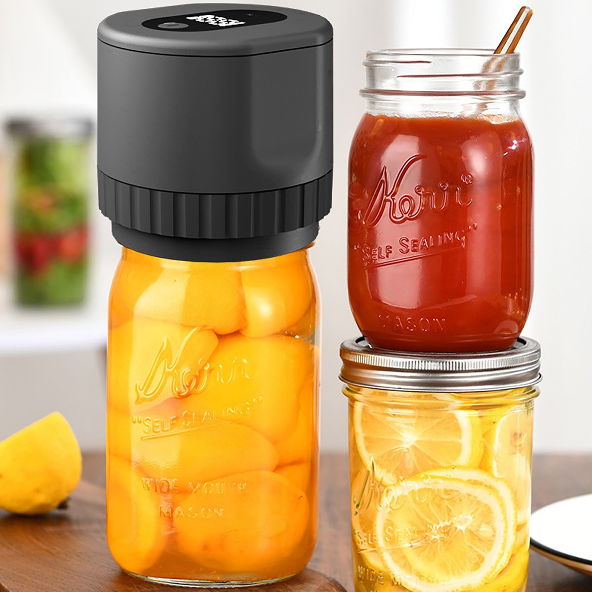 Mason Jar Vacuum Sealer Electric 1 Pack