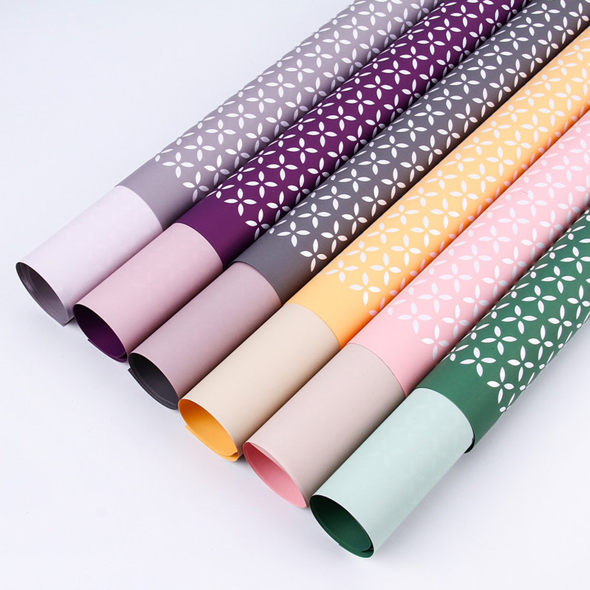 Waterproof Two-Tone Print Wrapping Paper 100pcs 6-micron Thickness