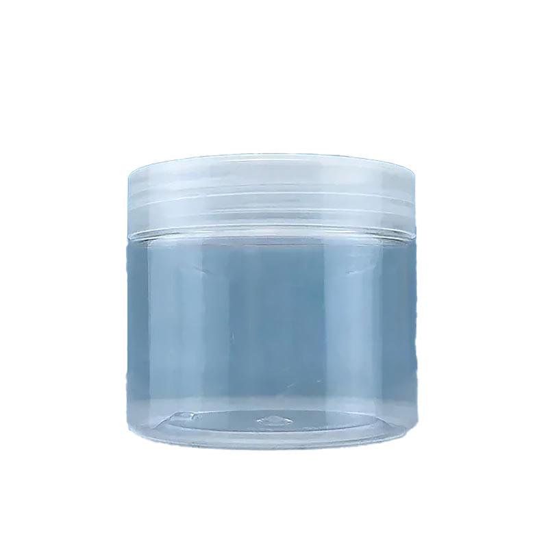 Eco-Friendly PET Clear Plastic Jars for Skincare Clear Plastic Jars with Translucent Caps 10pcs