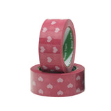 Packing Tape with Heart Print BOPP Strong Adhesive 5 Rolls