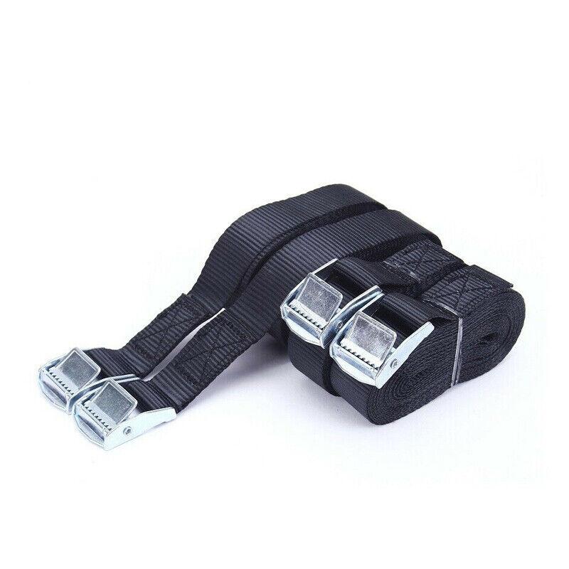 4PCS Tie Down Strap Buckle Cargo Ratchet Lugga Roof Rack Lashing Rope