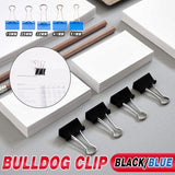 20PCS Black Bulldog Clips Paper Clamps