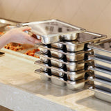 Stainless Steel Divided Dinner Tray Silver 1 Pack