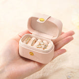 High-Quality Synthetic Leather Mini Jewelry Boxes for Travel Jewelry Boxes 5pcs