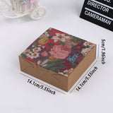 25PCS Kraft Paper Moon Cake Cookie Hand Packaging Box