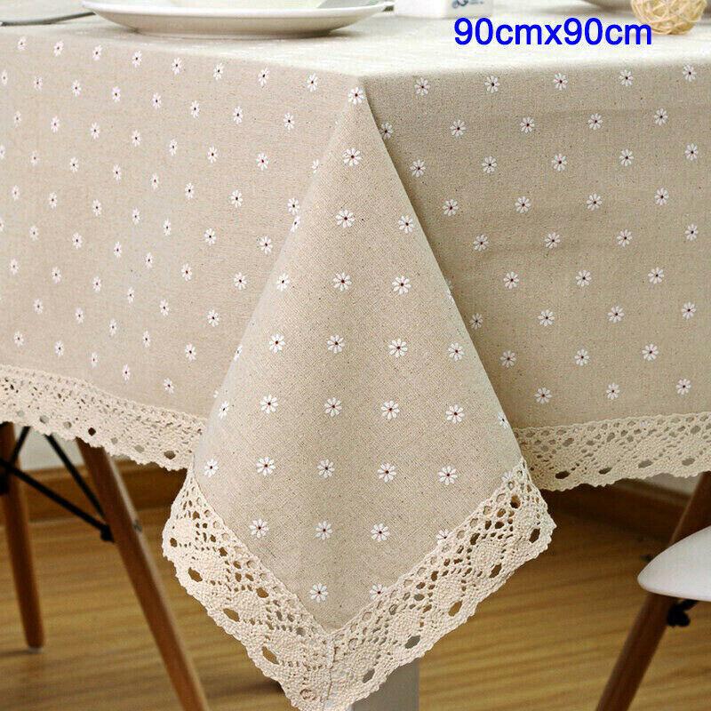 Rectangle Tablecloth Cover Dining Table Cloth Lace 1PCS