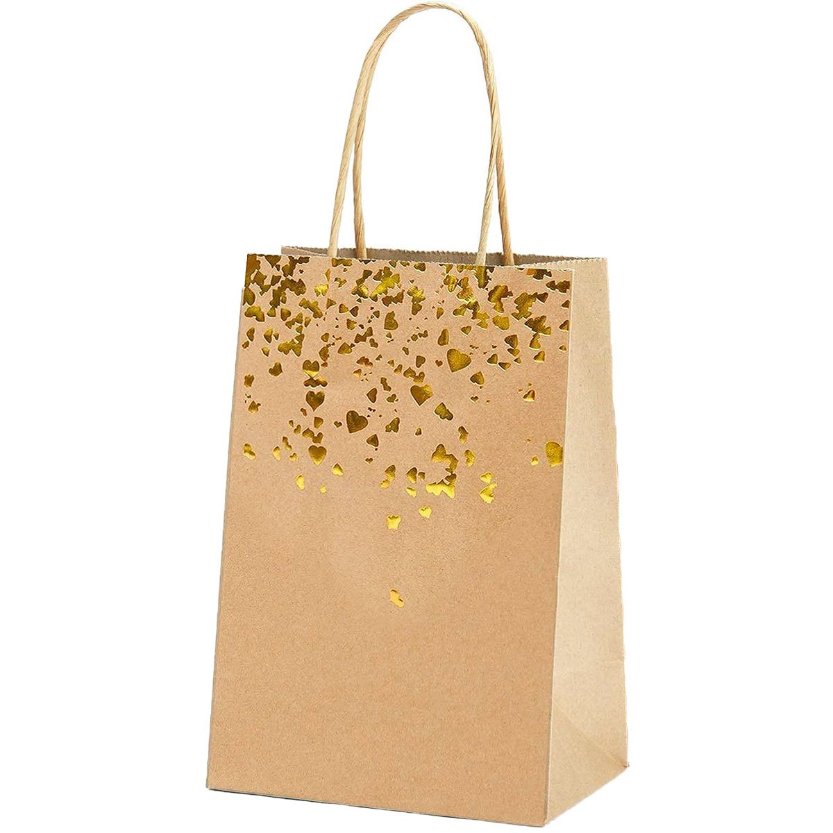 Party Kraft Paper Bronzing Small Love Gift Bag Candy Bag In Wholesale