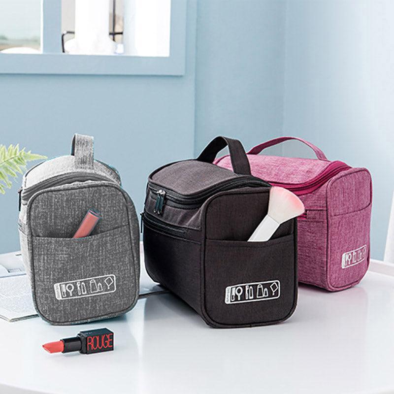 Durable Material Travel Size Zipper Closure Toiletry Bag 1pc