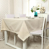 Rectangle Tablecloth Cover Dining Table Cloth Lace 1PCS