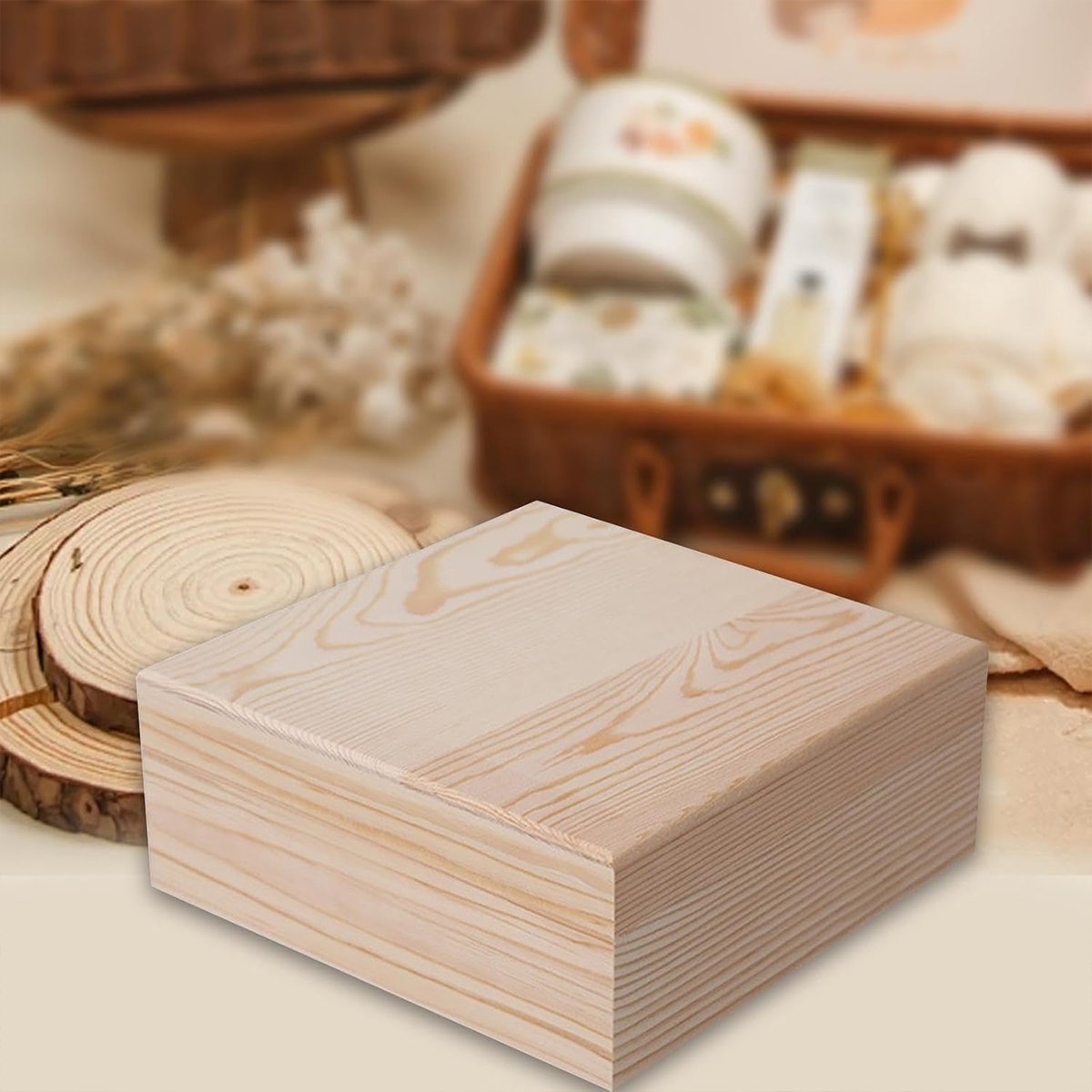 Solid Wood Gift Box 10PCS Large Size