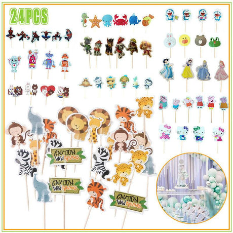 Cupcake Toppers Set 24PCS