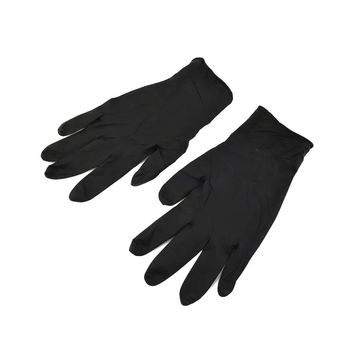 50Pairs Black Nitrile Gloves for Hairdresser Mechanic Chemical Safe Latex Free