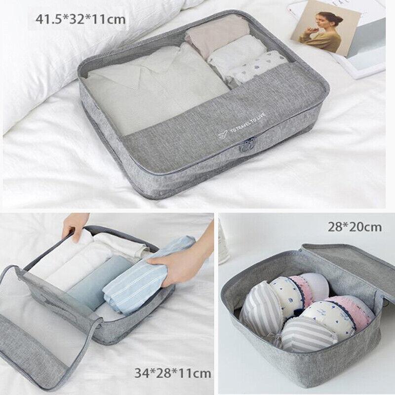 Packing Cubes Travel Pouches Storage Bag 7PCS