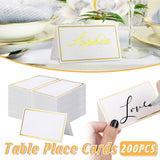 Seat Name Card Writable 200PCS