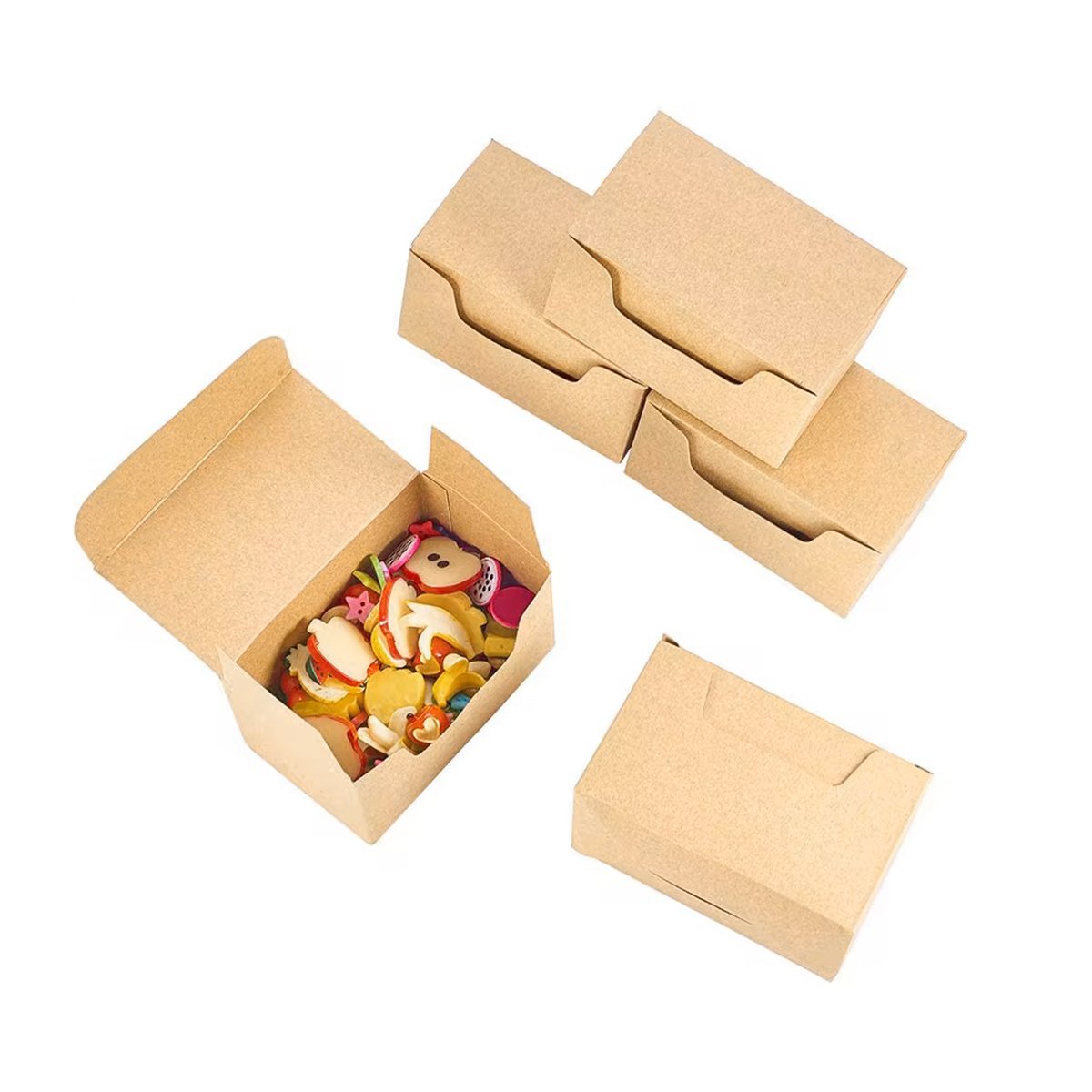 Eco-Friendly Kraft Paper Small Gift Boxes for Parties and Weddings 50pcs